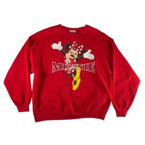 Disneyland Red Minnie Mouse Crewneck Sweatshirt